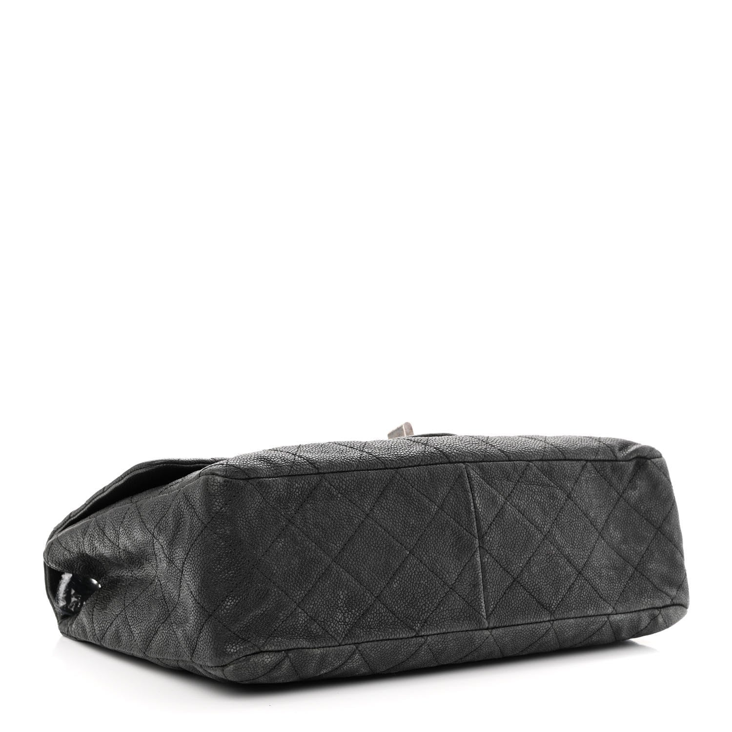 Chanel Washed Caviar Quilted 2.55 Reissue 227 Bijoux Chain Flap Black 4 of 11