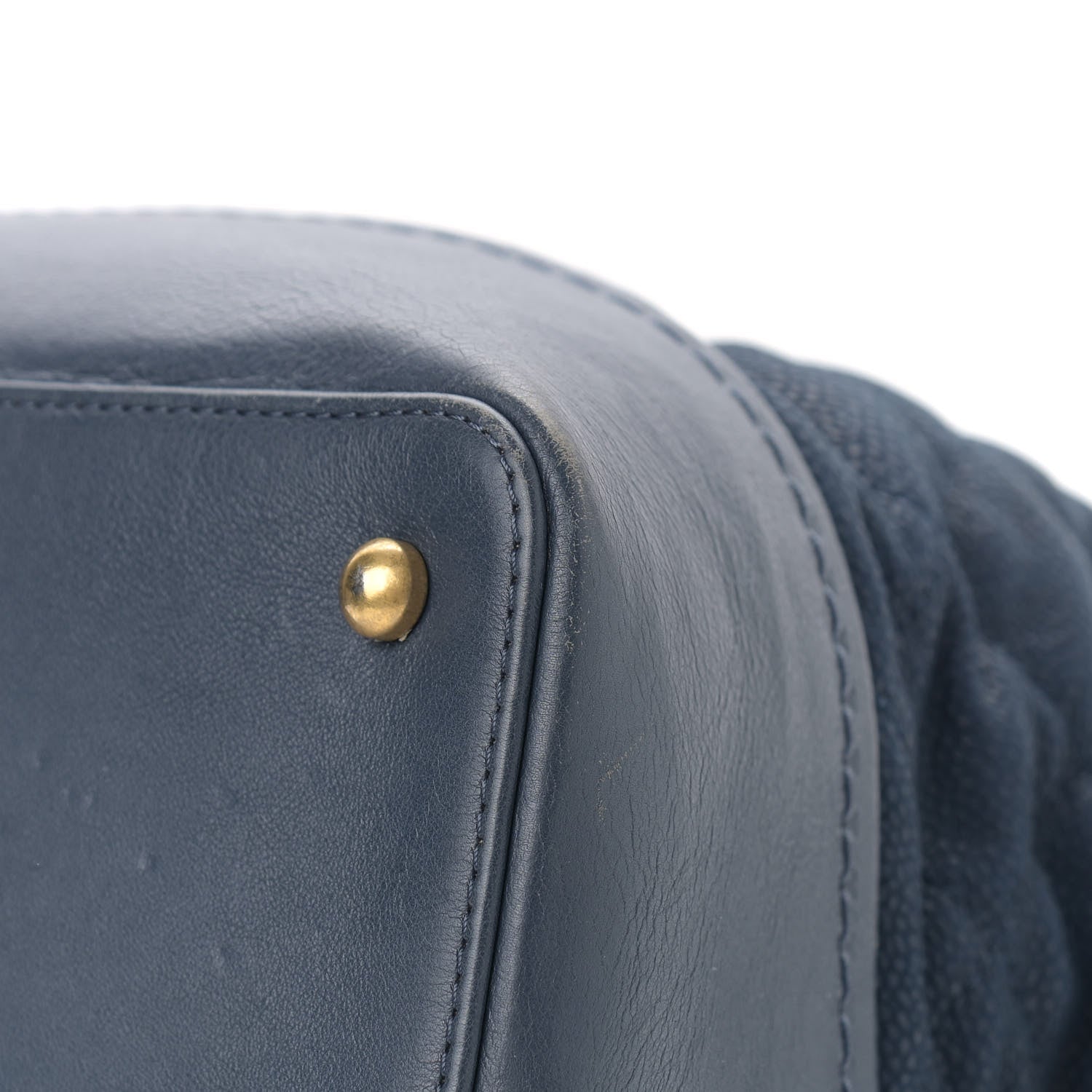 Chanel Iridescent Caviar Quilted Globe Trotter Shopping Tote Navy Blue 10 of 20