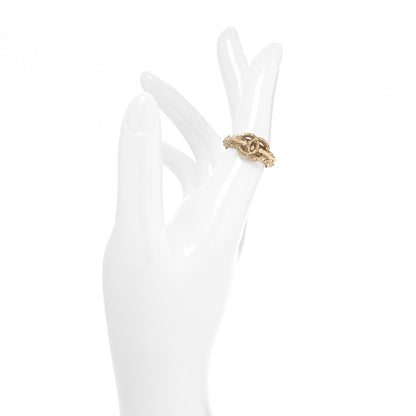 Chanel Metal CC Ring 6.75 Gold 2 of 4
