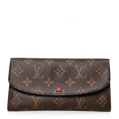 Louis Vuitton Monogram Emilie Wallet Fuchsia 1 of 10