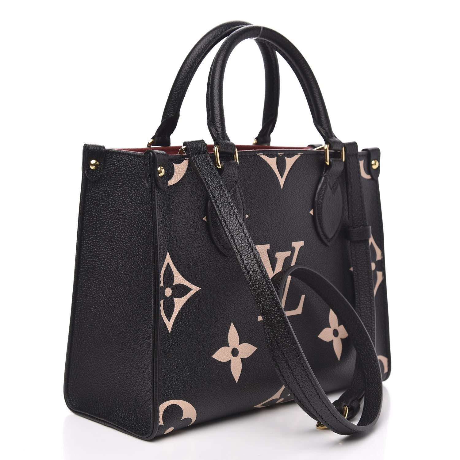 Louis Vuitton Empreinte Monogram Giant Onthego PM Black Beige 3 of 10