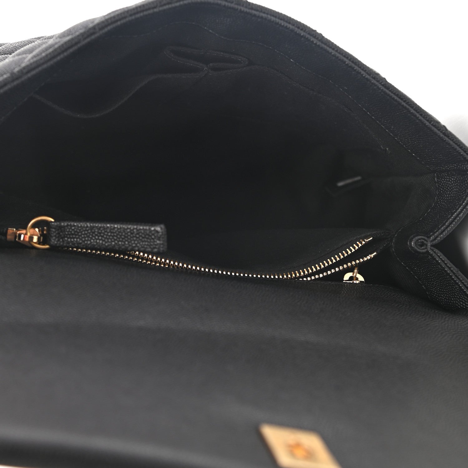 Chanel Caviar Lizard Embossed Quilted Small Coco Handle Flap Black 5 of 9