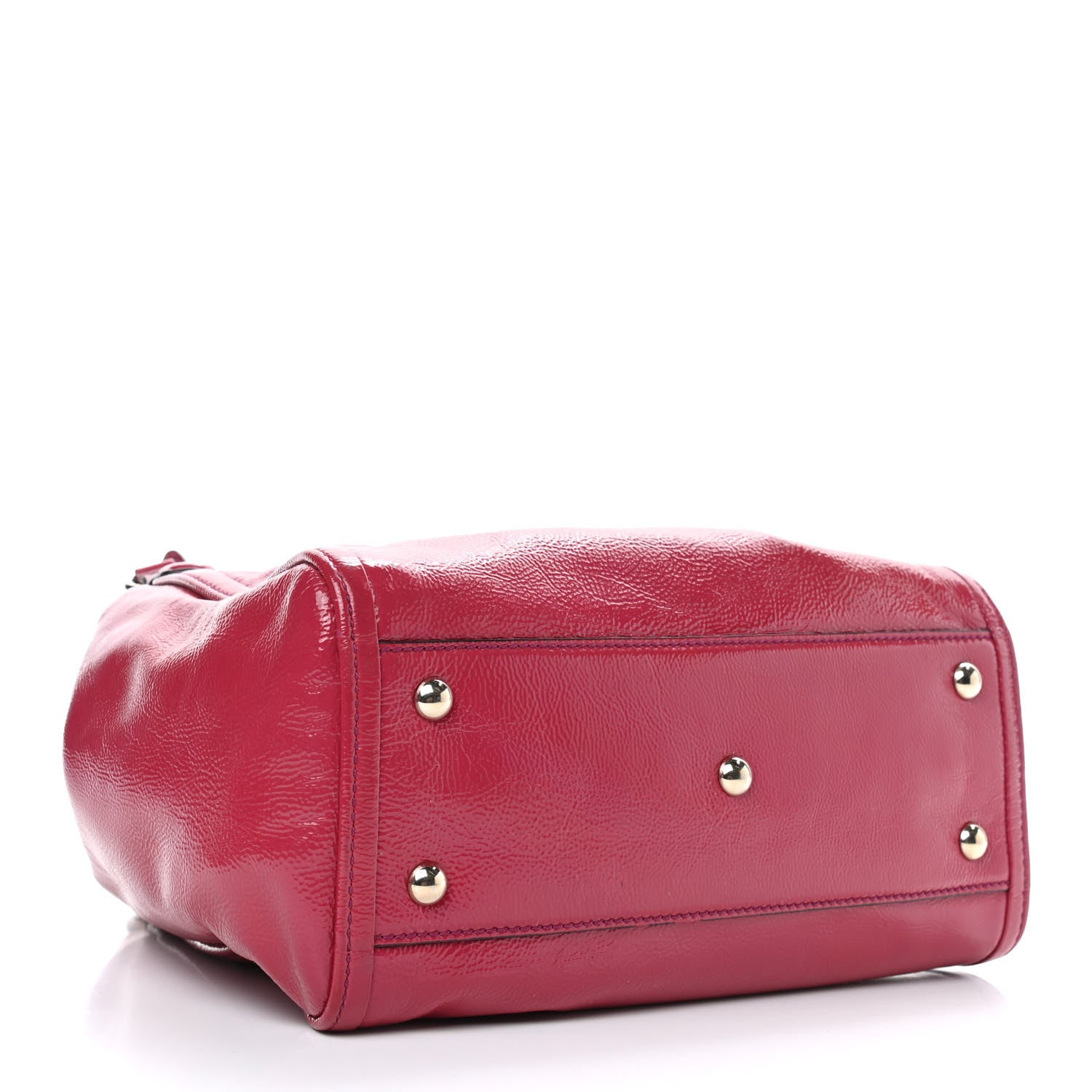 Gucci Patent Small Soho Shoulder Bag Bright Bougainvillea 4 of 9