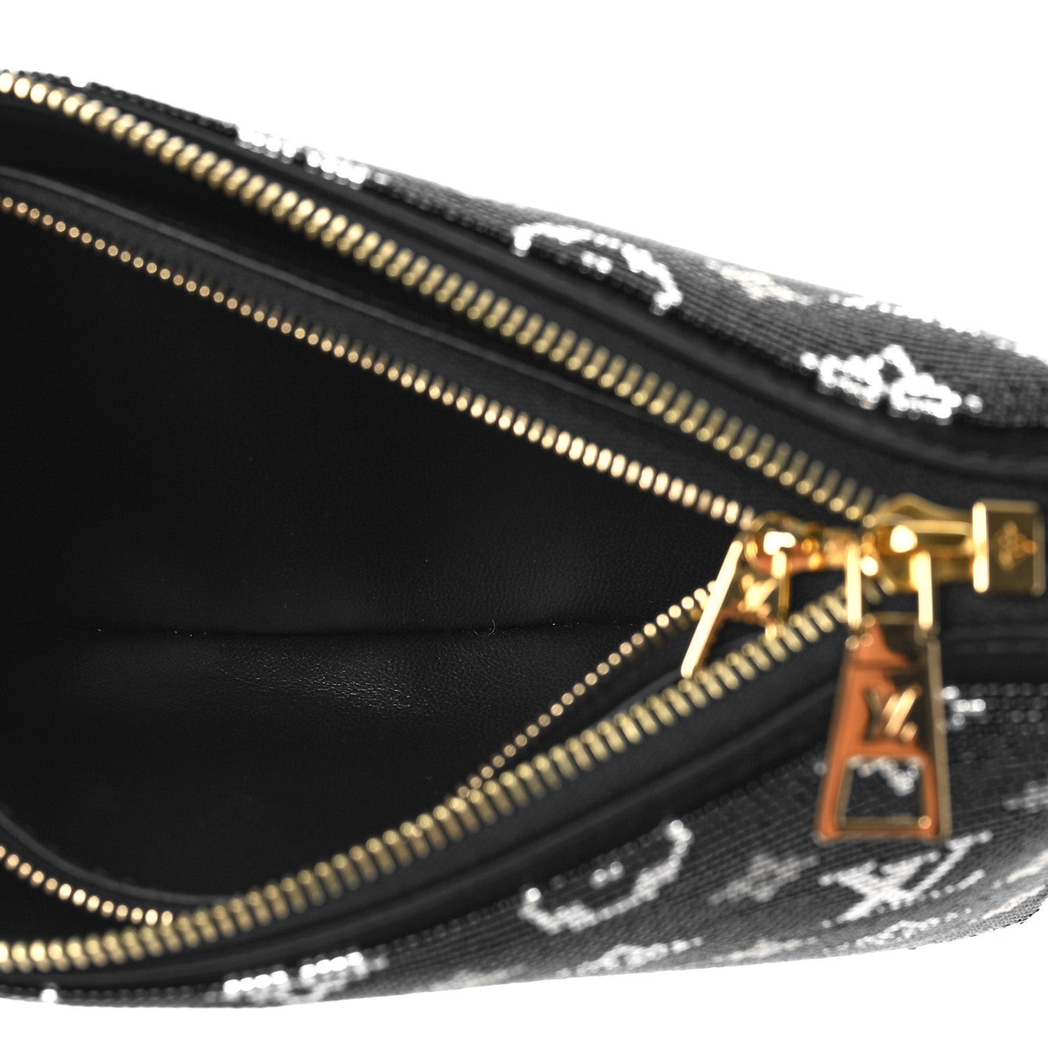 Louis Vuitton Satin Beaded Embroidered Monogram Coussin BB Black 5 of 9