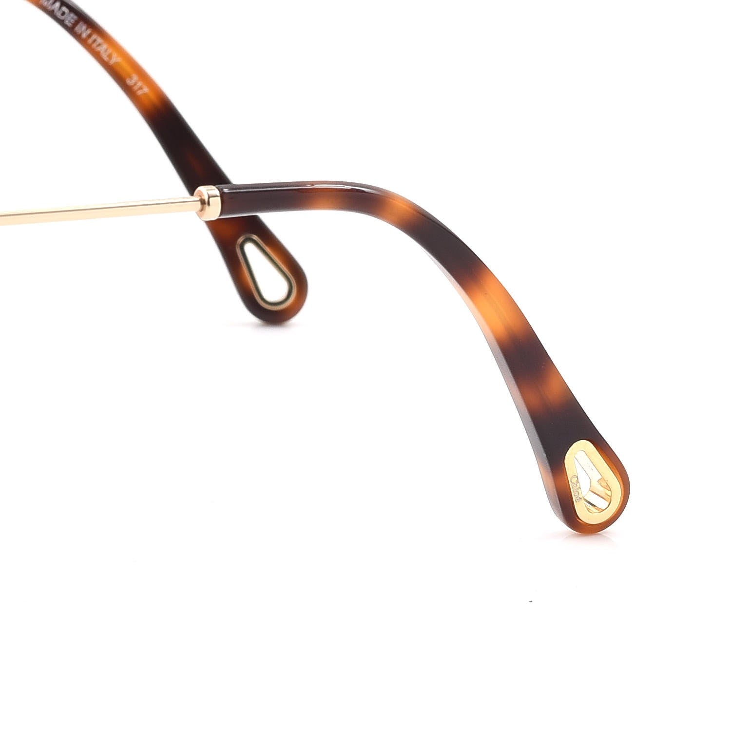 Chloe Poppy Aviator Sunglasses CE 130S Gold Havana 7 of 9