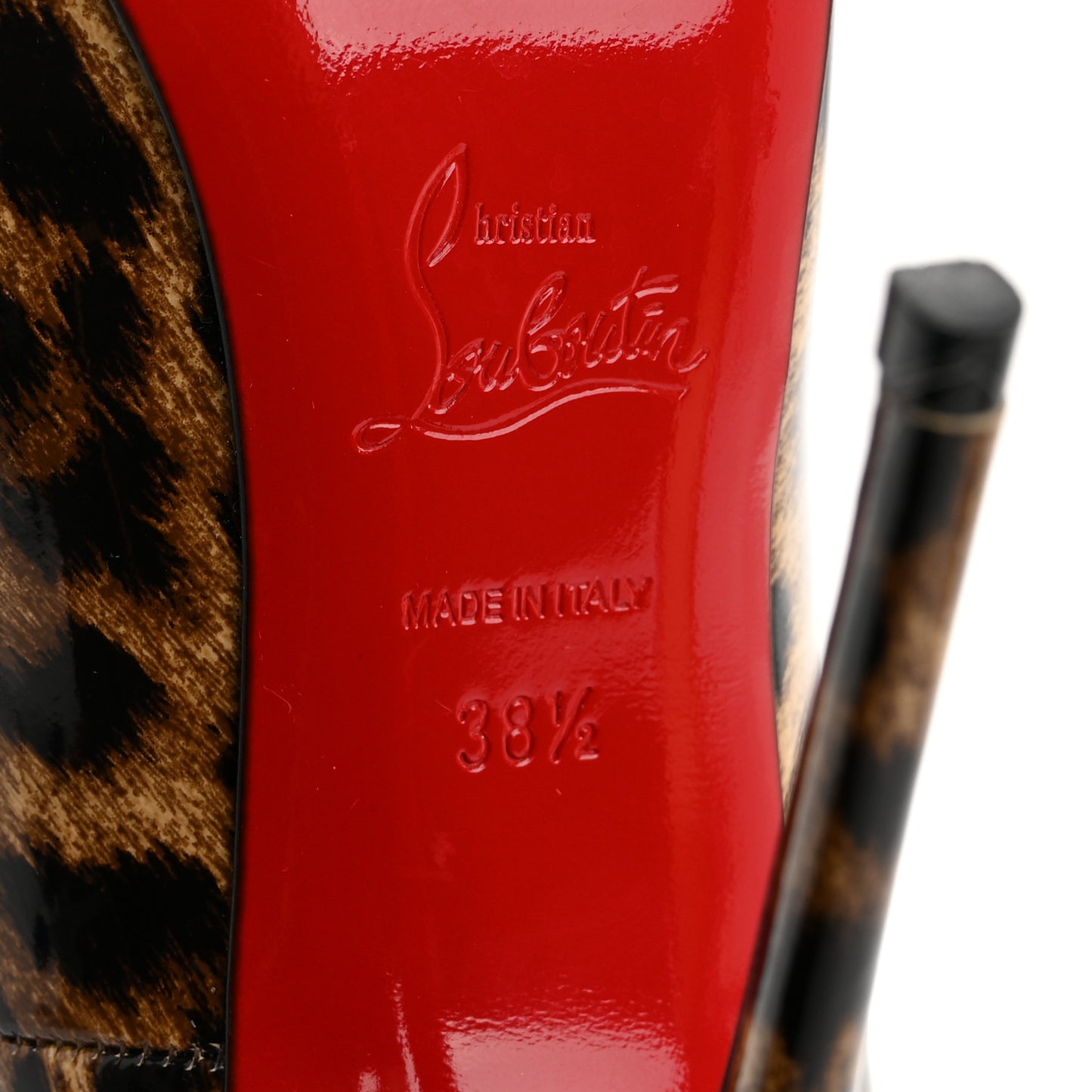 Patent Leopardino So Kate 120 Pumps 38.5 Brown