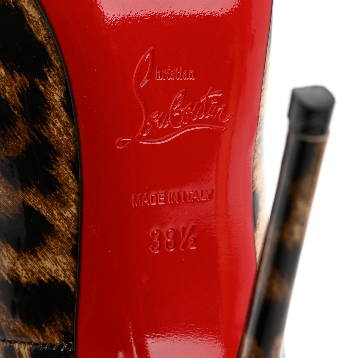 Christian Louboutin Patent Leopardino So Kate 120 Pumps 38.5 Brown 8 of 12