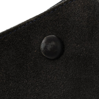 Celine Smooth Calfskin Suede Medium Trapeze Blue Black 16 of 18