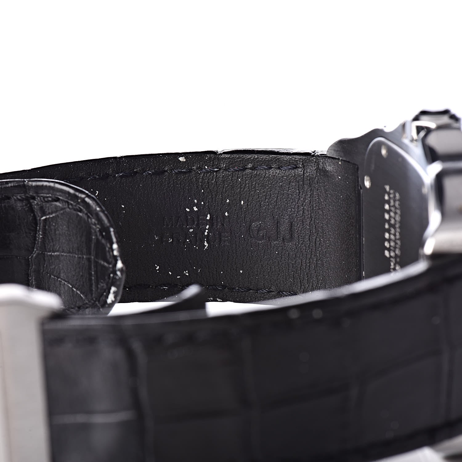 Cartier Stainless Steel Alligator 38mm Santos 100 Automatic Watch 7 of 8