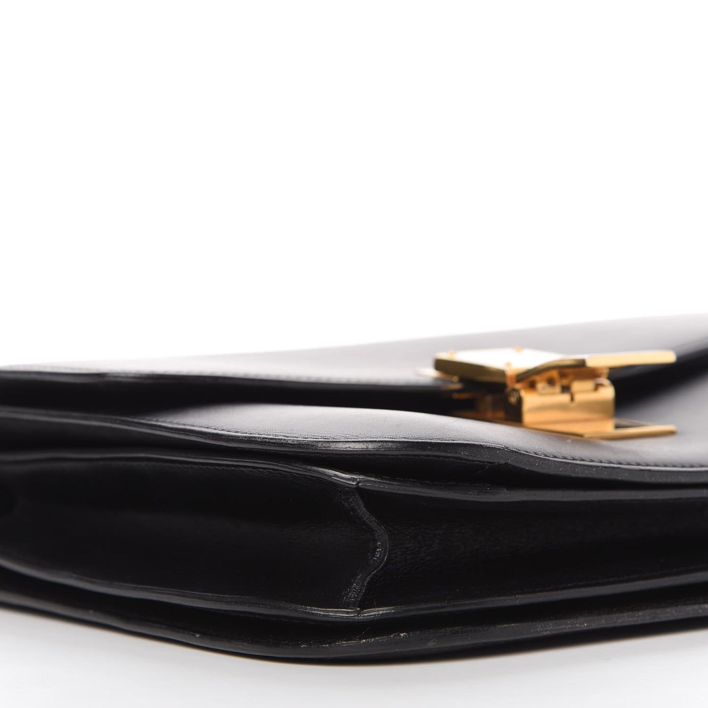 Box Calfskin Medium Classic Box Flap Bag Black