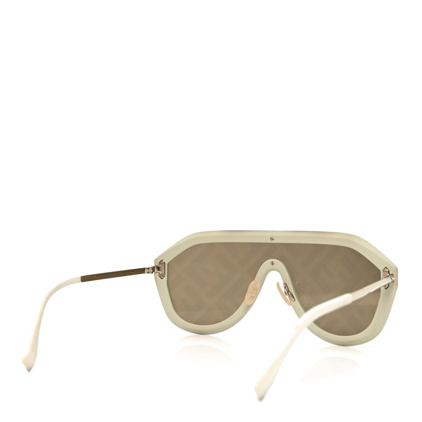 Acetate FF Fabulous Shield Sunglasses FF M0039/G/S White