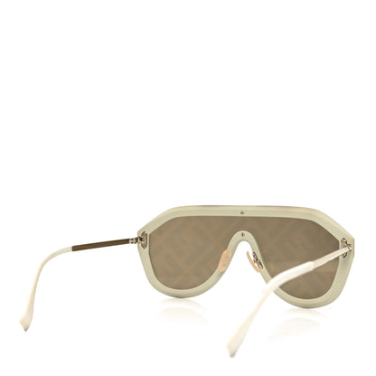 Fendi Acetate FF Fabulous Shield Sunglasses FF M0039/G/S White 4 of 7