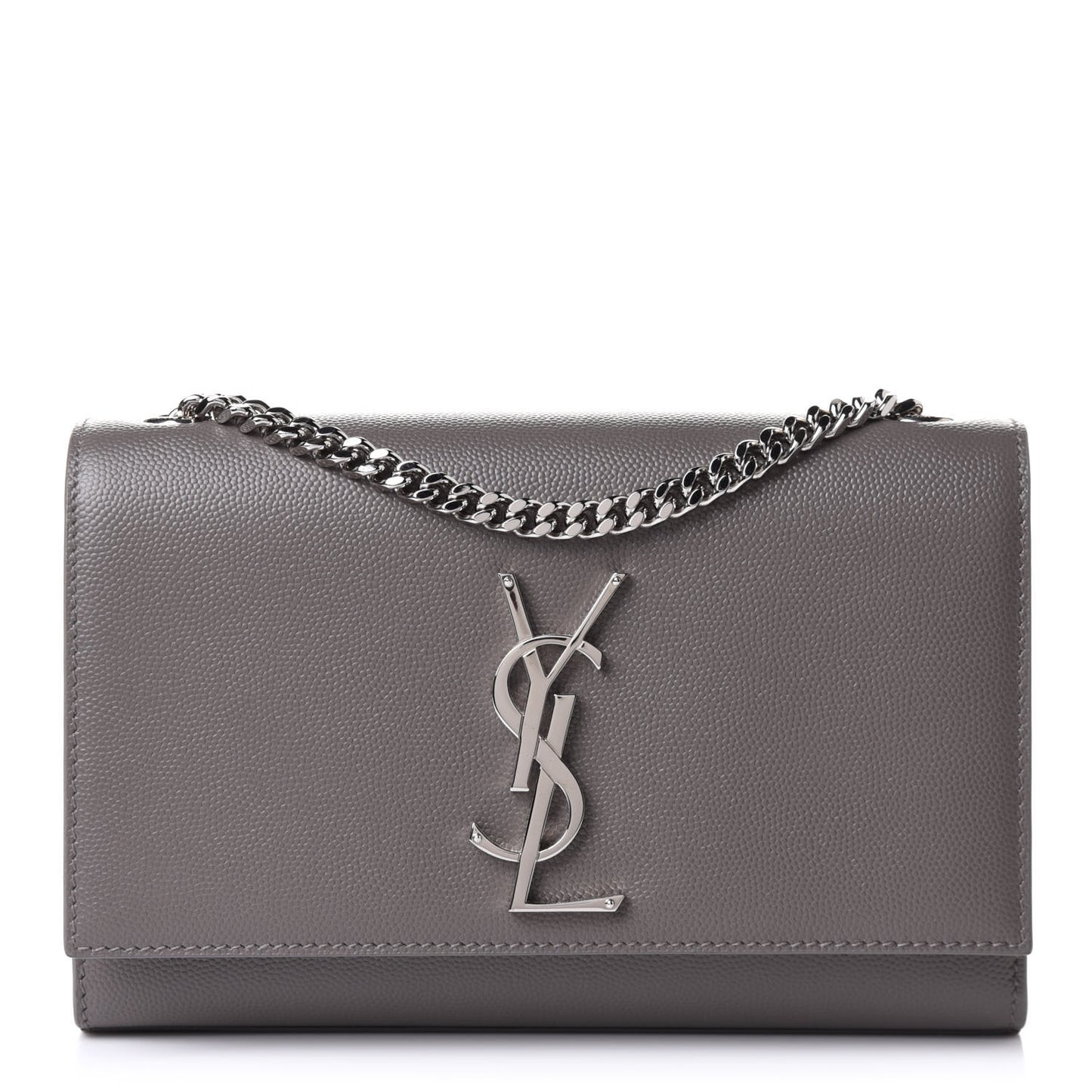 Grain De Poudre Small Monogram Kate Satchel Fog