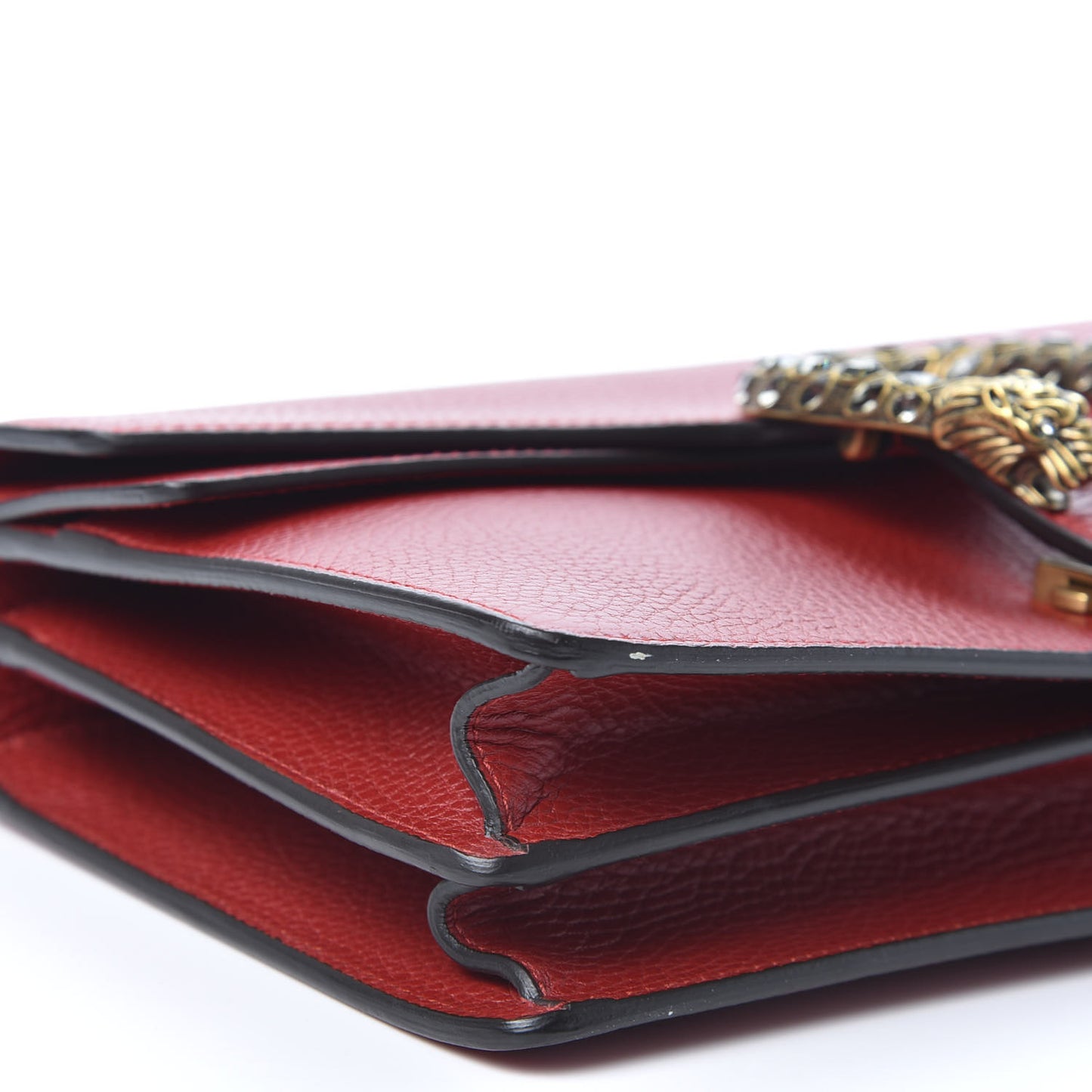 Dollar Calfskin Swarovski Crystal Small Dionysus Shoulder Bag Hibiscus Red