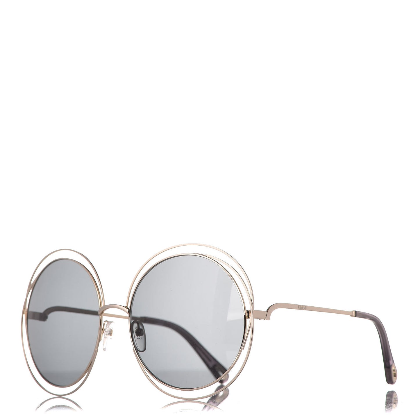 Oversize Round Carlina Oversized Round Sunglasses CE114S Gold Grey Metallic
