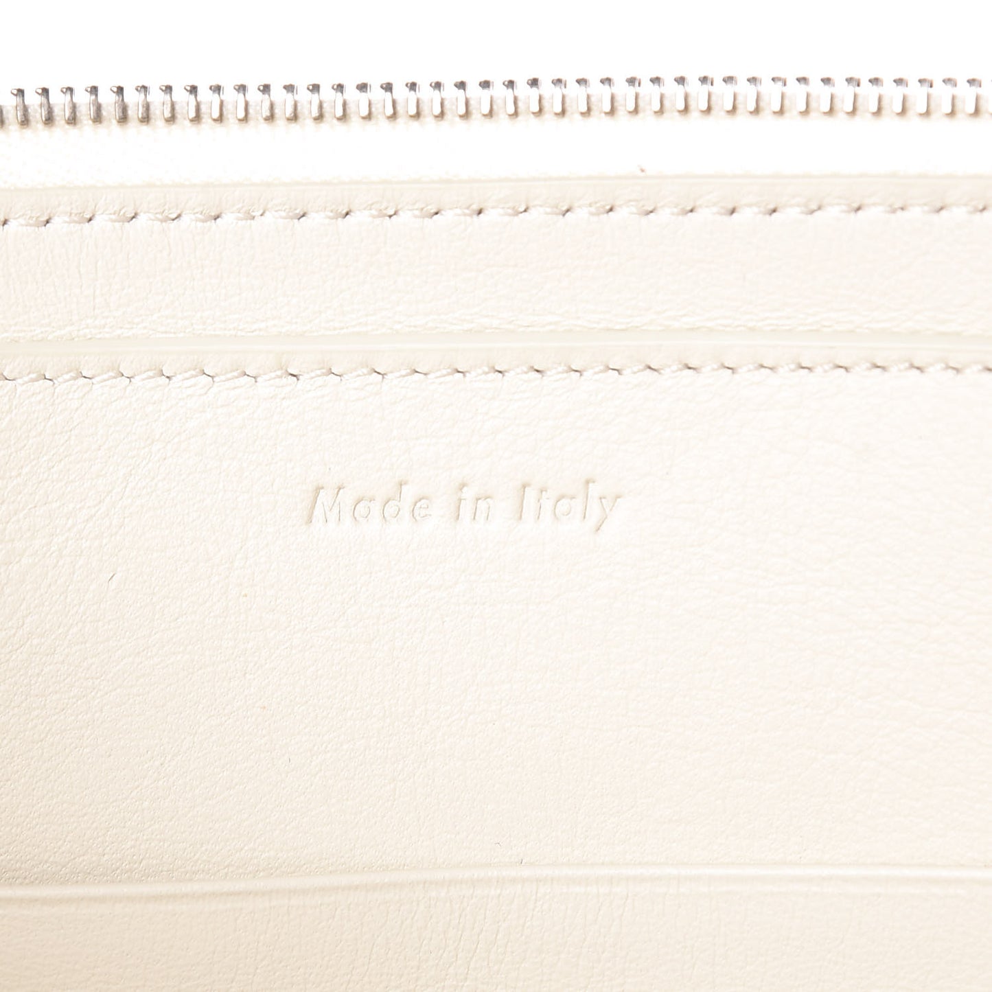 Lambskin Bi-Color Solo Clutch Pouch White Magenta