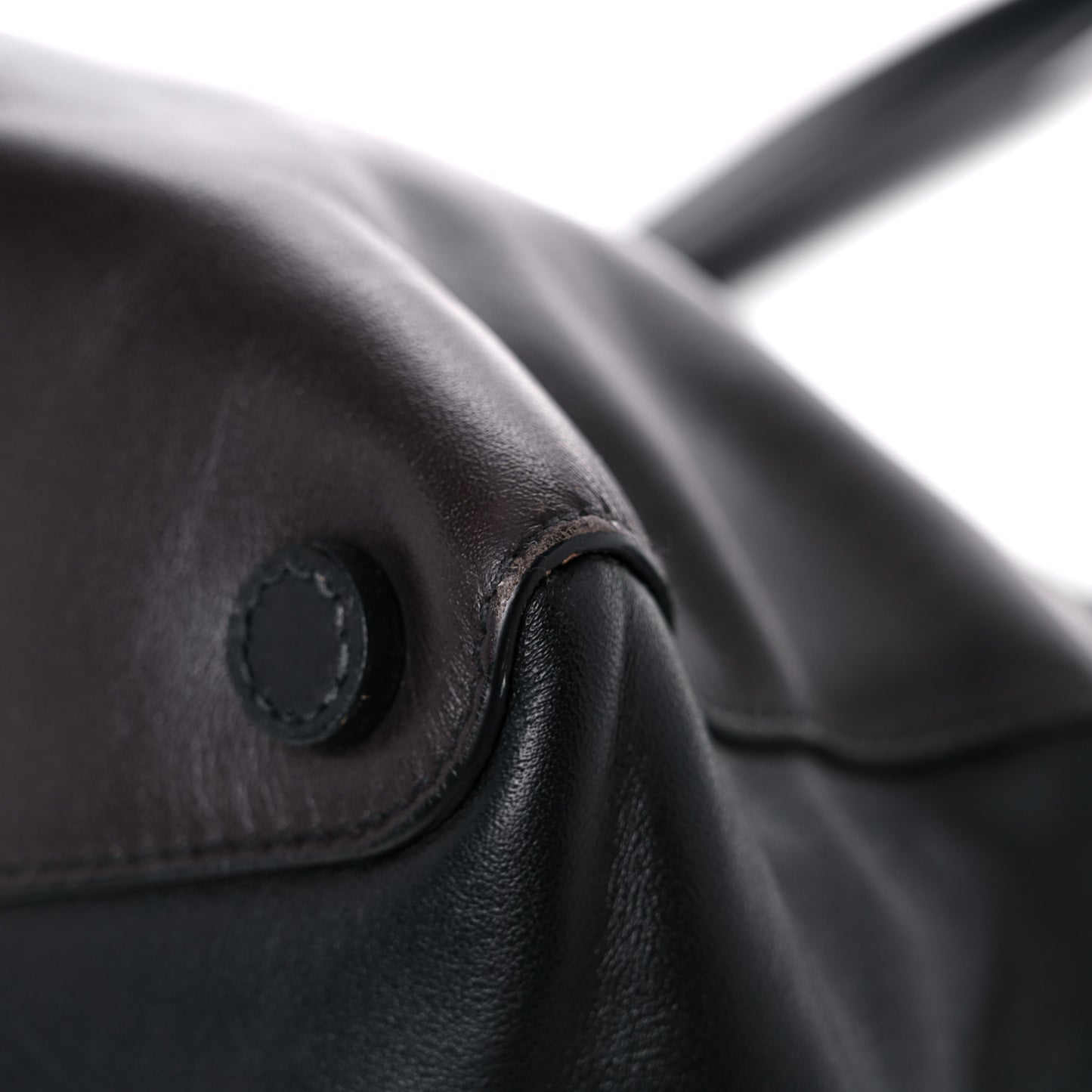 Soft Calfskin Tote Ebano Black