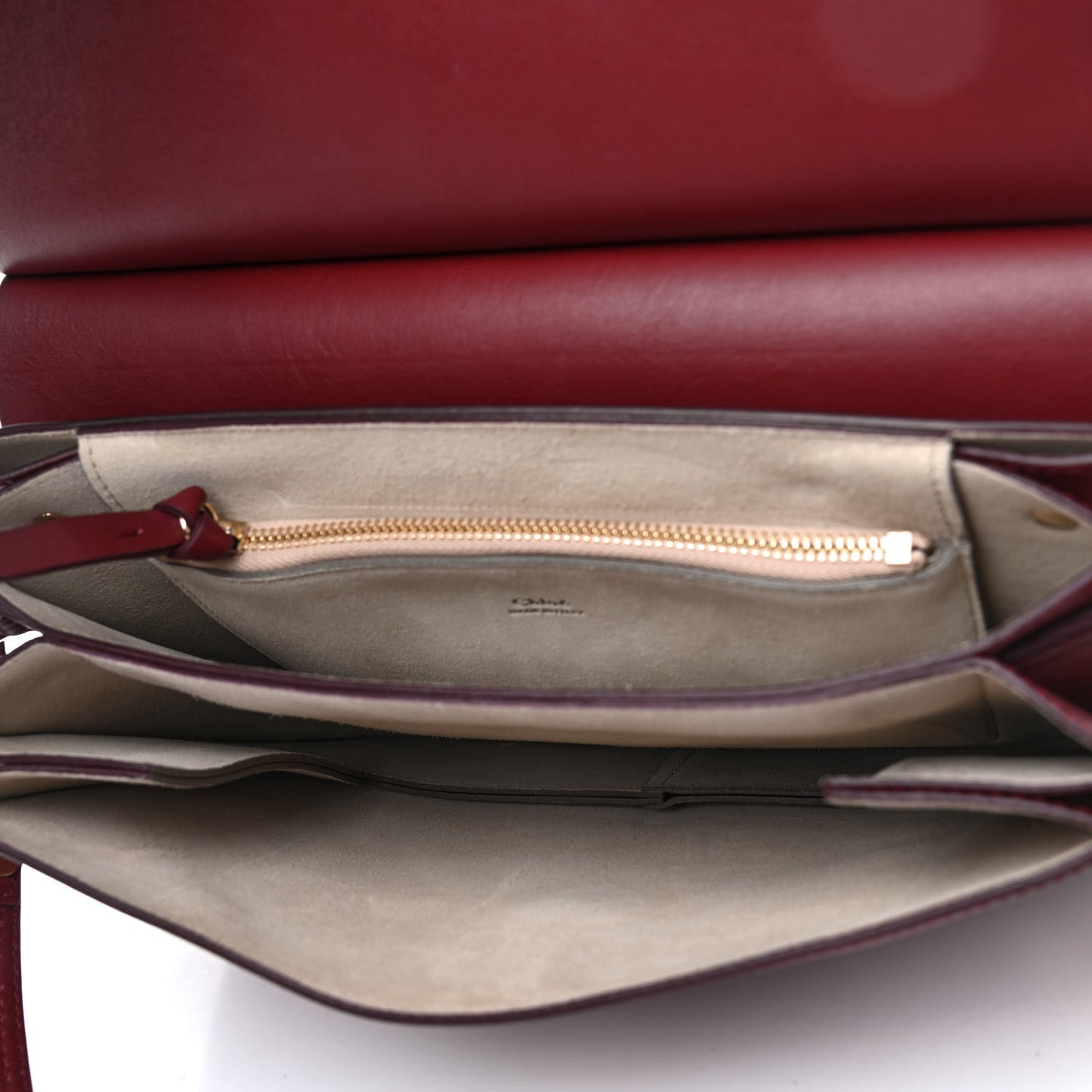 Calfskin Suede Medium Faye Shoulder Bag Plum Purple