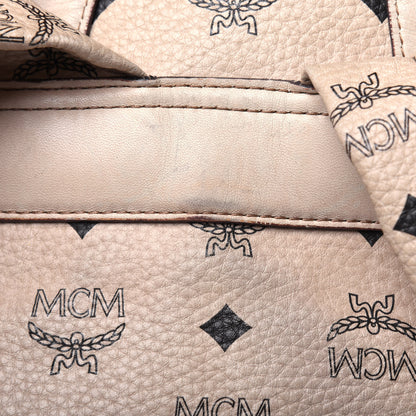 MCM Visetos Medium Sprinkle Stud Stark Backpack Beige 22 of 32