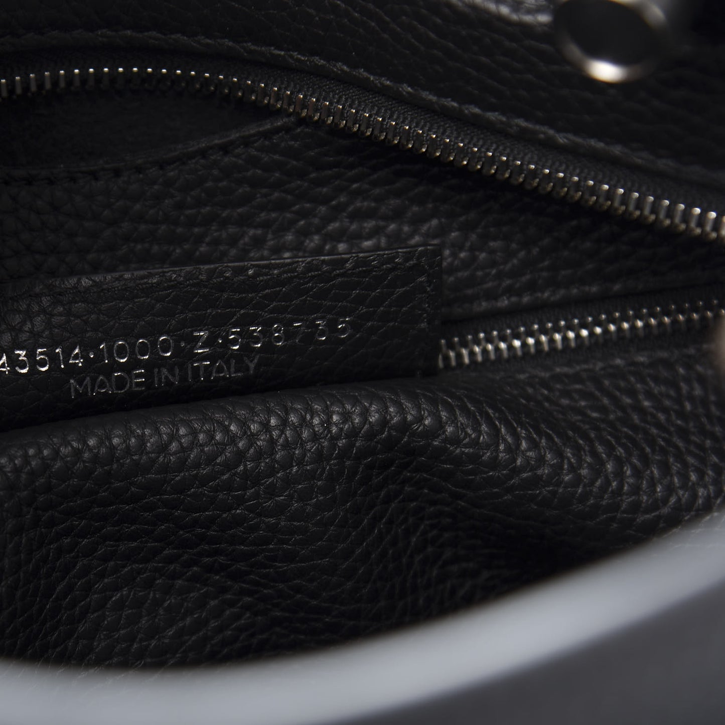 Veau Grana Perforated Blackout Hardware City Black