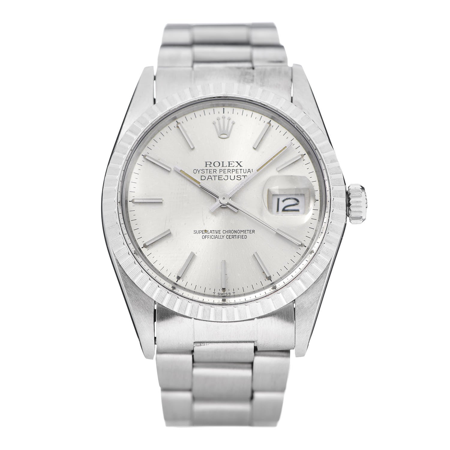 Rolex Stainless Steel 36mm Oyster Perpetual Datejust Watch Silver 16030 1 of 7