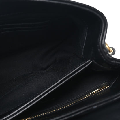 Saint Laurent Calfskin Y Quilted Monogram Toy Loulou Crossbody Bag Black 6 of 10
