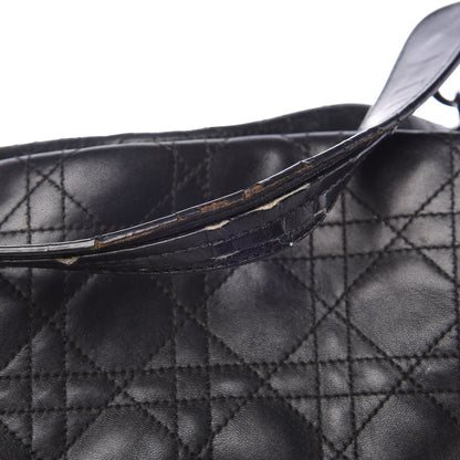 Christian Dior Lambskin Cannage Soft East West Tote Black 10 of 13