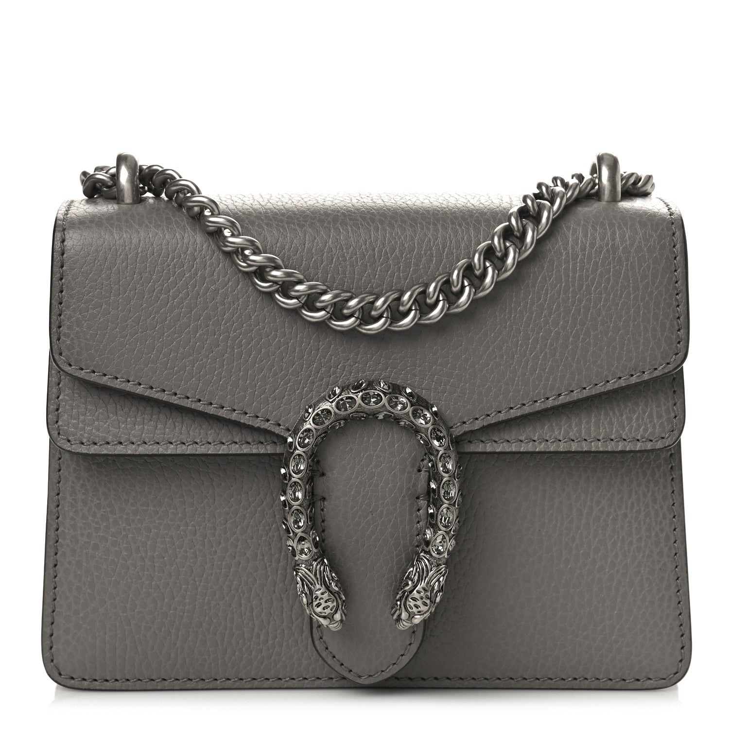 Gucci Calfskin Mini Dionysus Shoulder Bag Dusty Grey 1 of 9