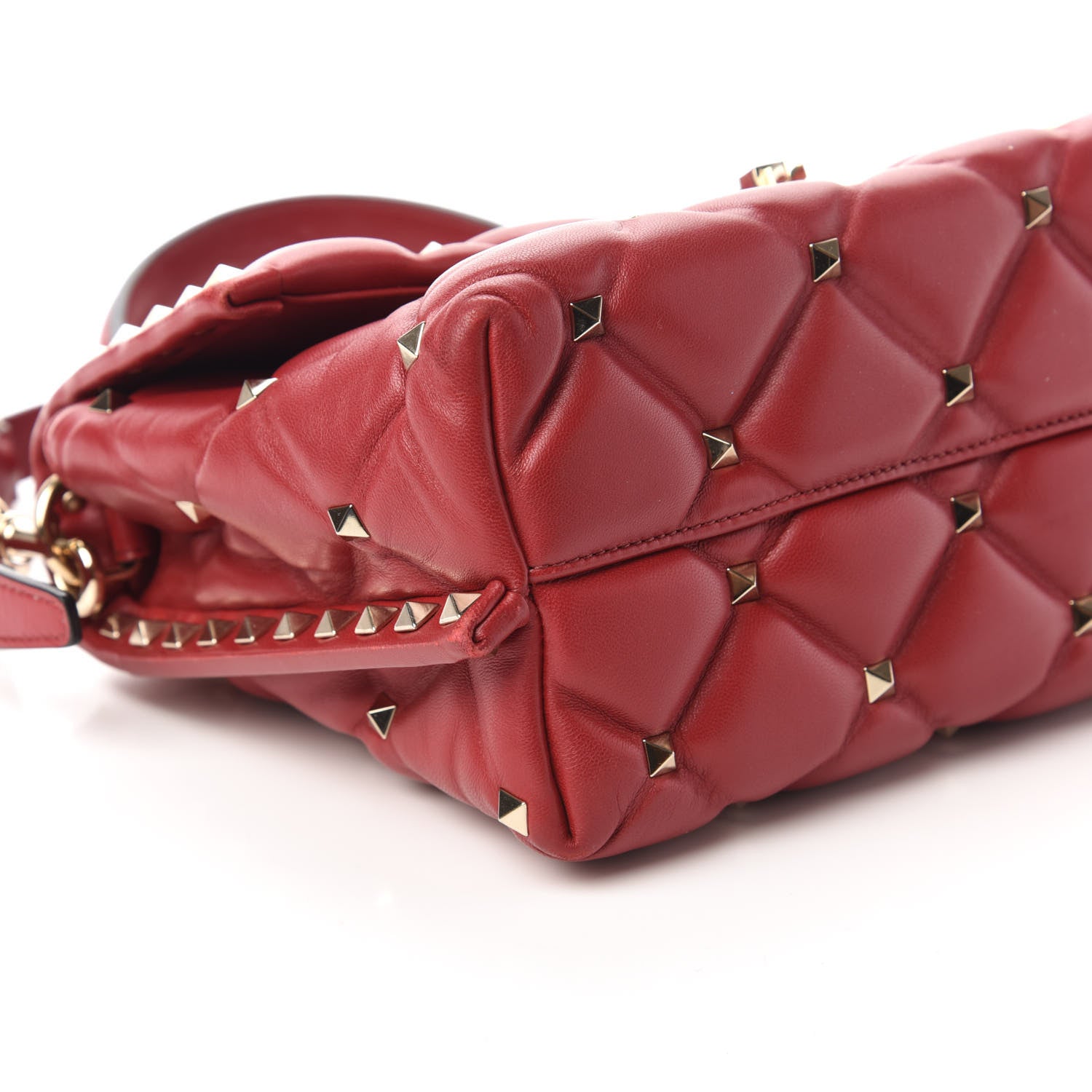Valentino Garavani Nappa Medium Candystud Top Handle Bag Rosso Valentino 6 of 10
