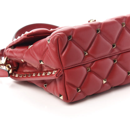 Valentino Garavani Nappa Medium Candystud Top Handle Bag Rosso Valentino 6 of 10