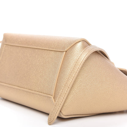 Celine Laminated Calfskin Nano Belt Bag Gold 7 of 9