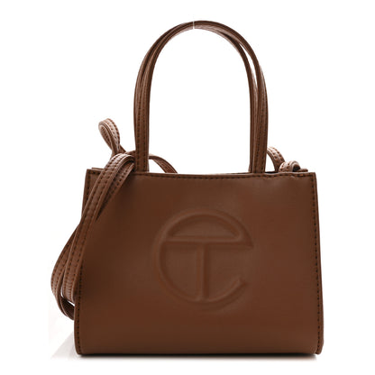 Telfar Vegan Leather Small Shopping Bag Tan 1 of 10