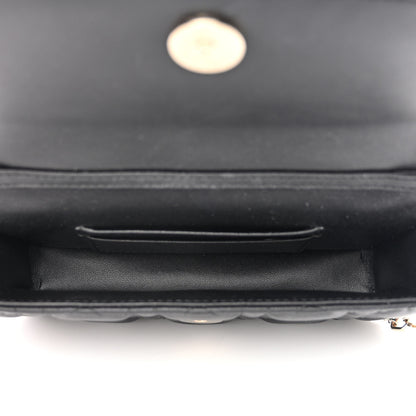 Christian Dior Lambskin Cannage Dior Talk Phone Pouch Black 5 of 12