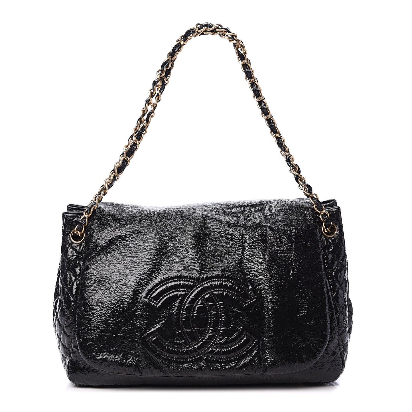 Vinyl XL Rock and Chain Flap Black