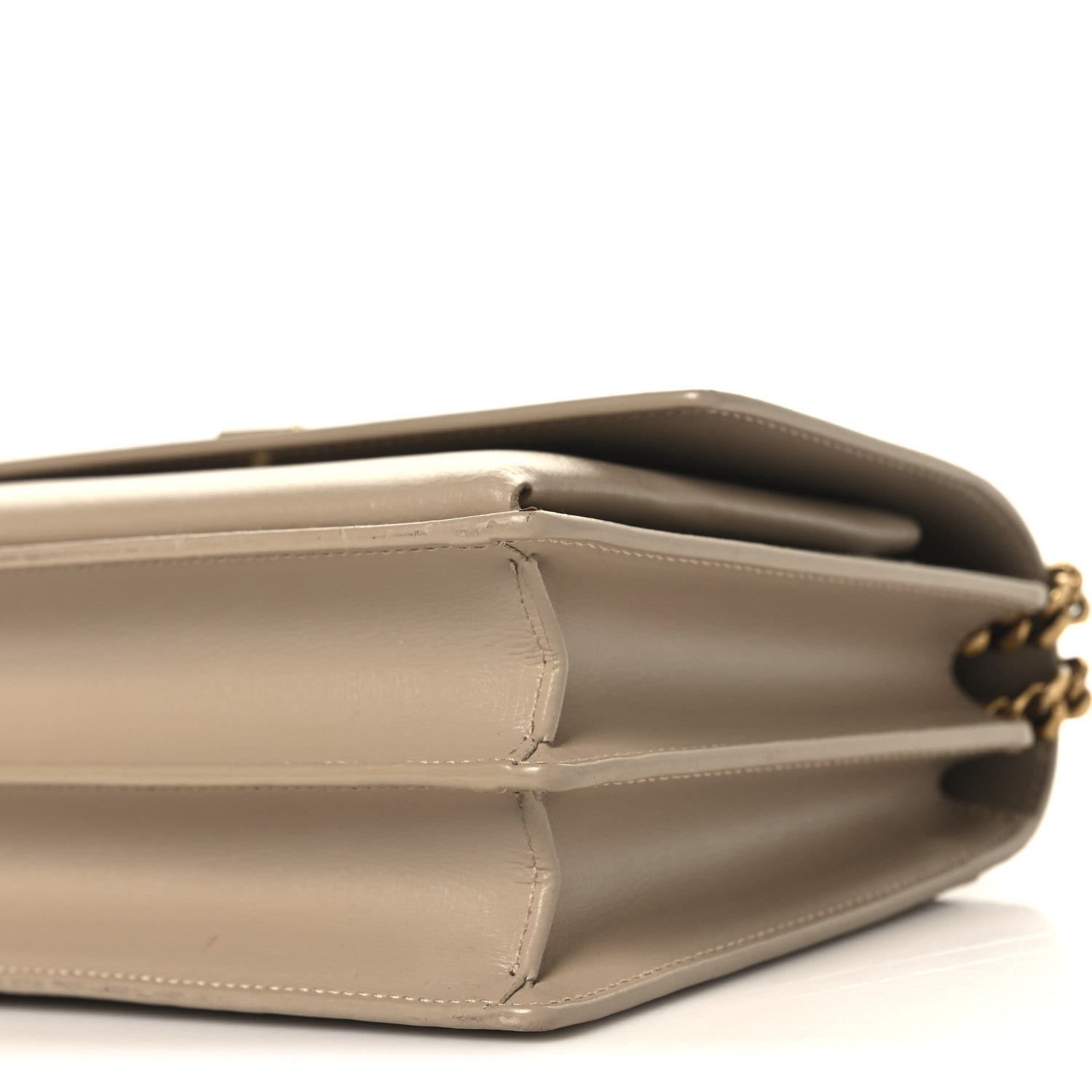 Saint Laurent Calfskin Medium Monogram Sunset Dark Beige 10 of 11