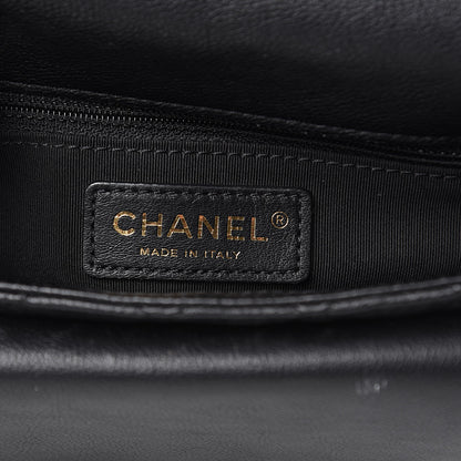 Chanel Grained Calfskin Quilted Messenger Flap Black 6 of 13