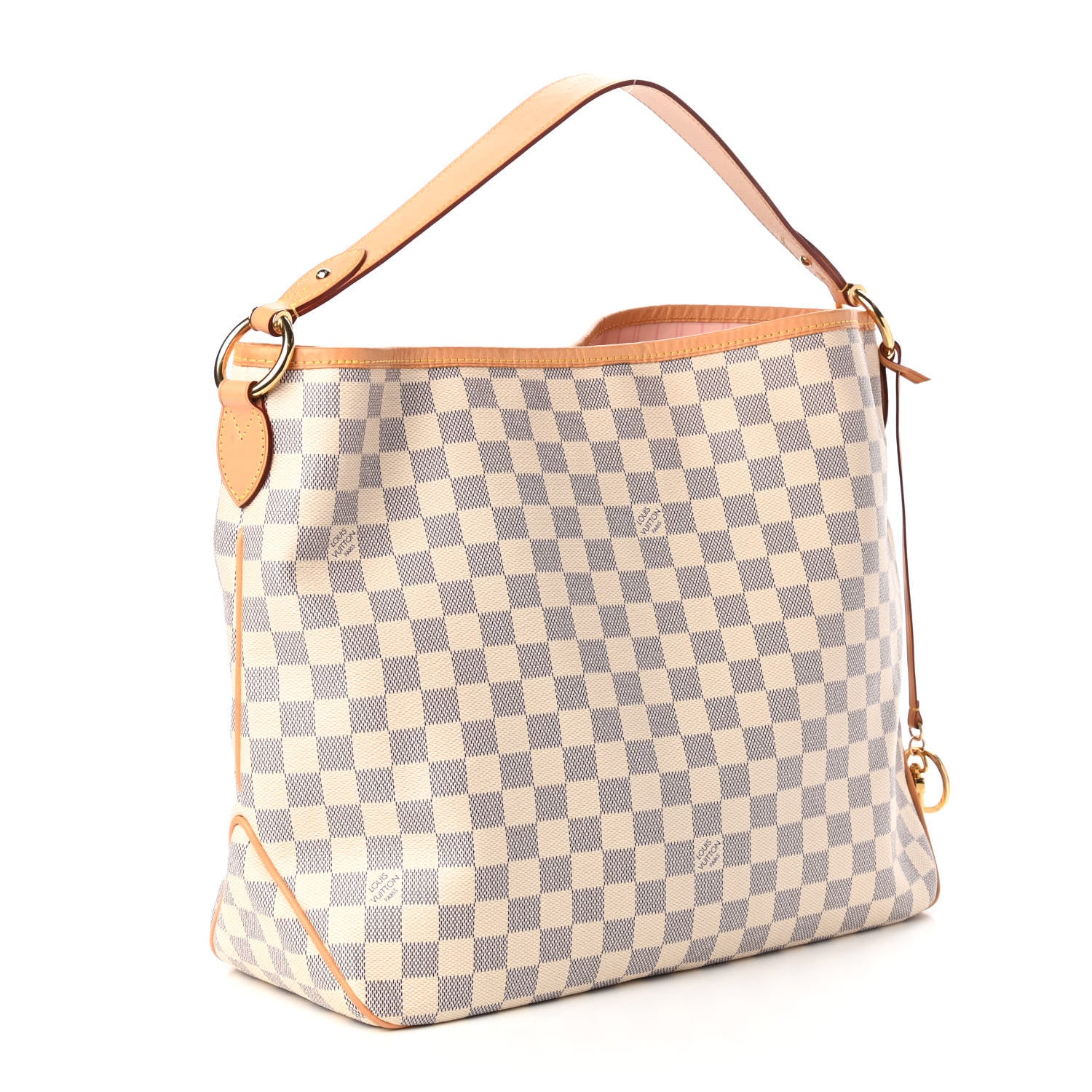 Louis Vuitton Damier Azur Delightful MM Rose Ballerine 3 of 10