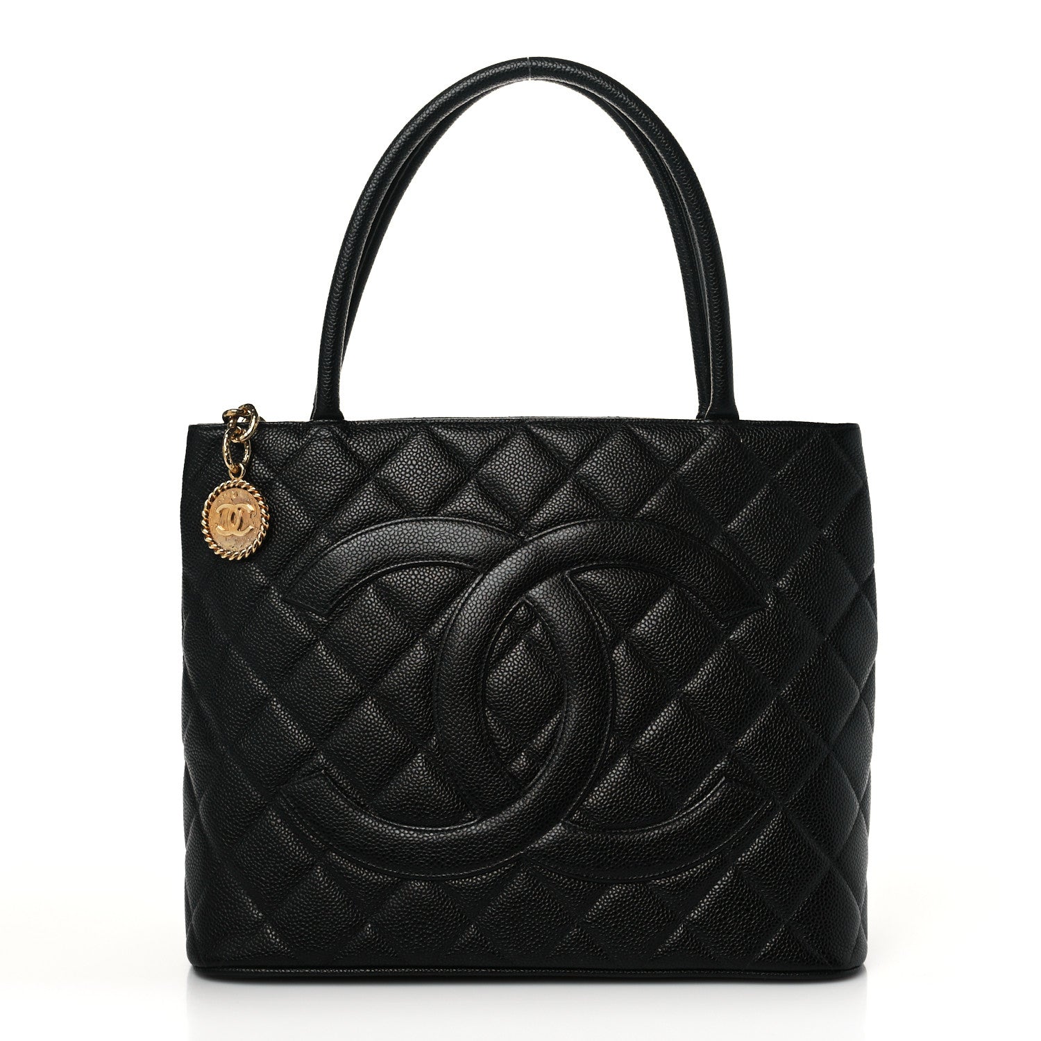 Chanel Caviar Quilted Medallion Tote Black 1 of 9