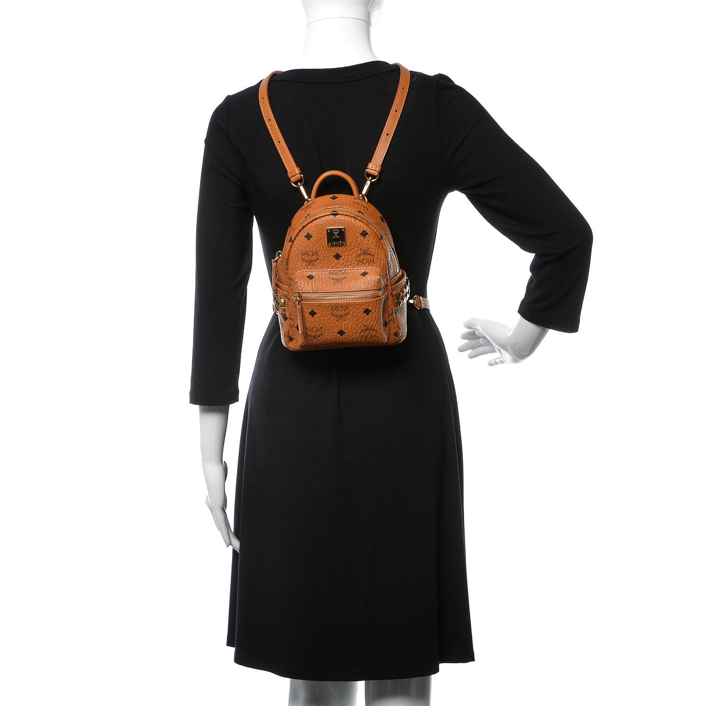Visetos Side Stud X-Mini Stark Backpack Cognac