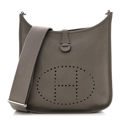 Hermes Taurillon Clemence Evelyne III PM Gris Asphalte 1 of 11