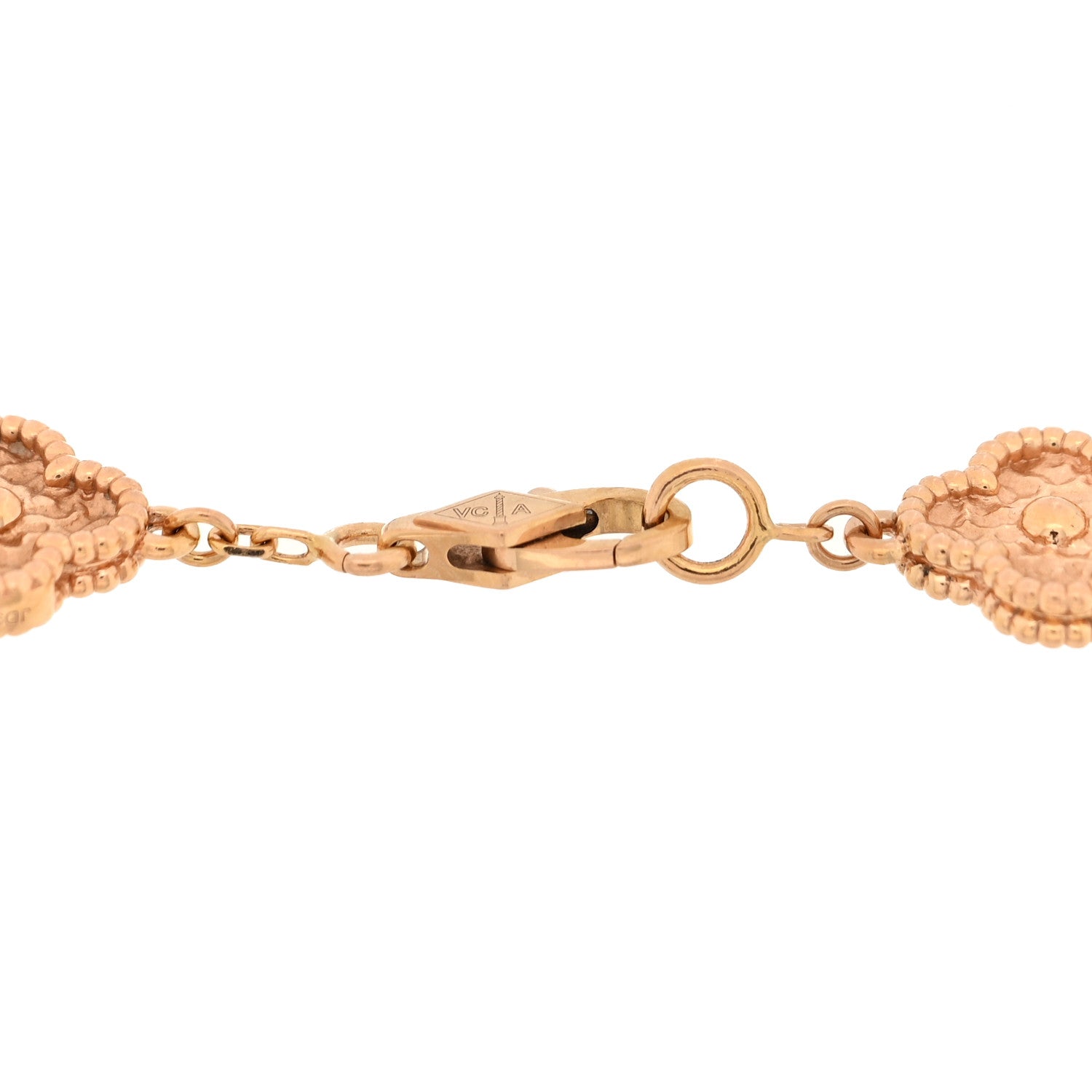 Van Cleef & Arpels 18K Rose Gold 6 Motifs Sweet Alhambra Bracelet 3 of 4