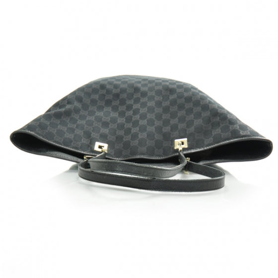 Monogram Large Bucket Tote Black