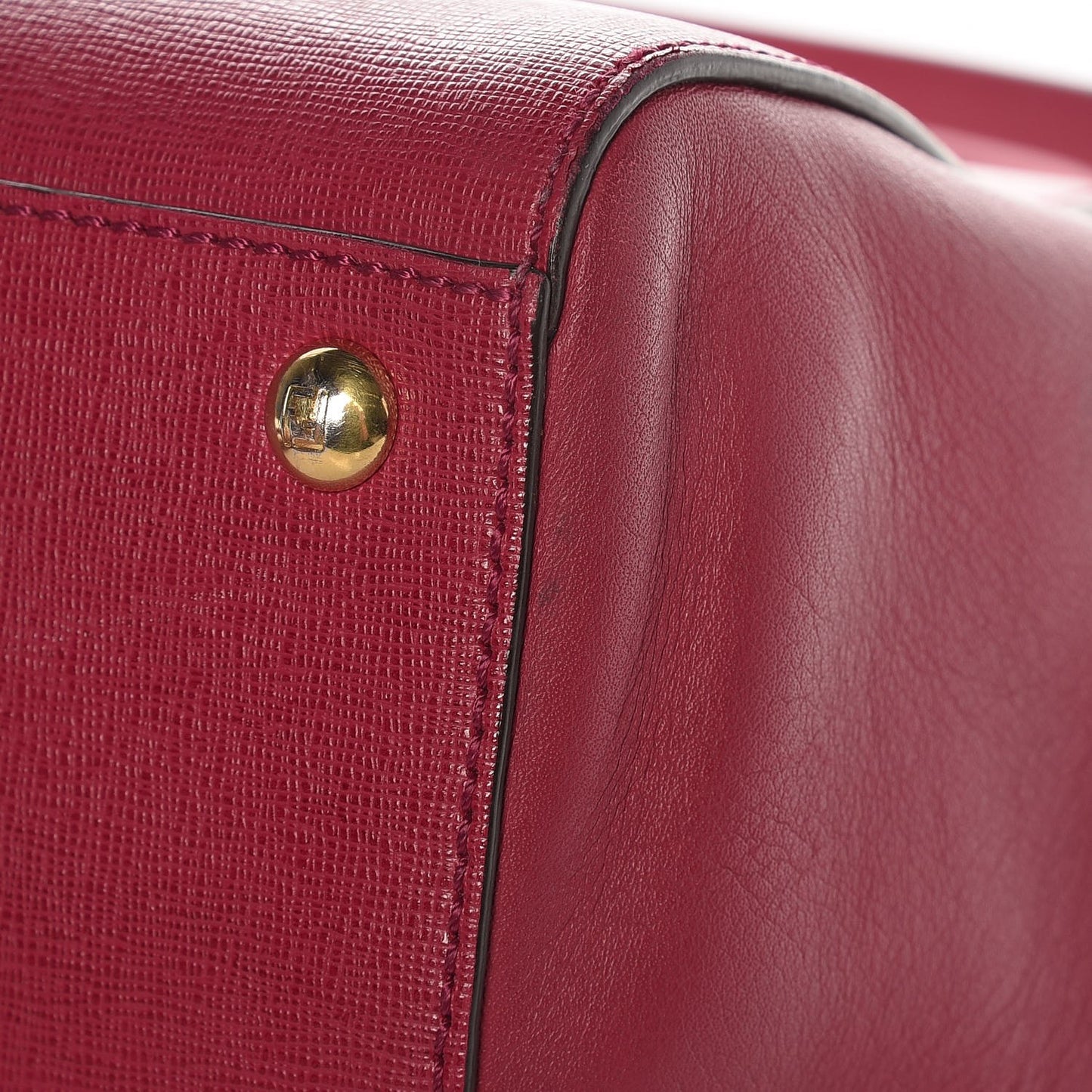 Vitello Elite Regular 2Jours Tote Rosso Scuro Ciliegia