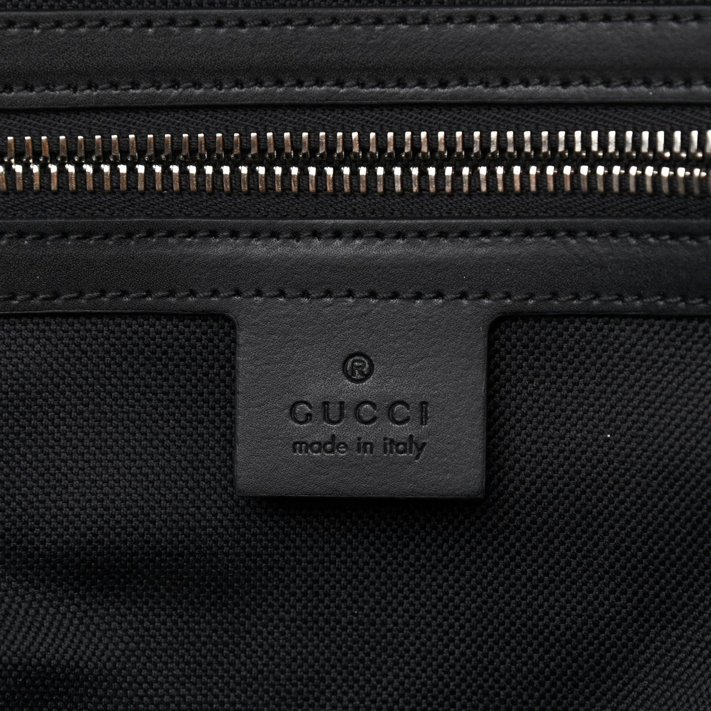 GG Supreme Monogram Appia Calfskin Web Small Day Backpack Black