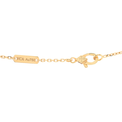 Van Cleef & Arpels 18K Yellow Gold Vintage Alhambra Pendant Necklace 3 of 3