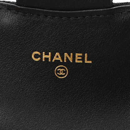 Chanel Jersey Quilted Flap Chain Waist Bag Black 6 of 12
