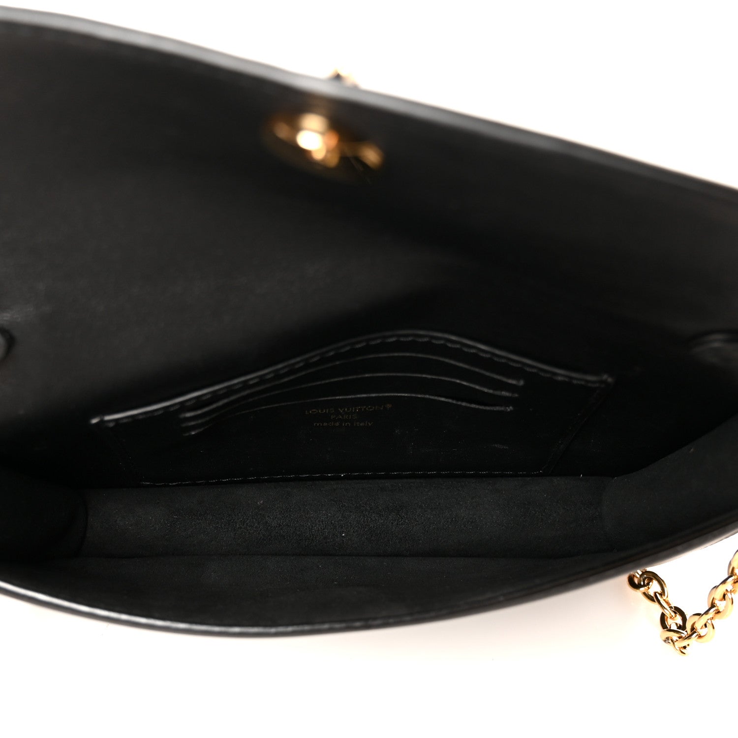 Louis Vuitton Calfskin LV Bloom Wallet On Chain Black 5 of 9