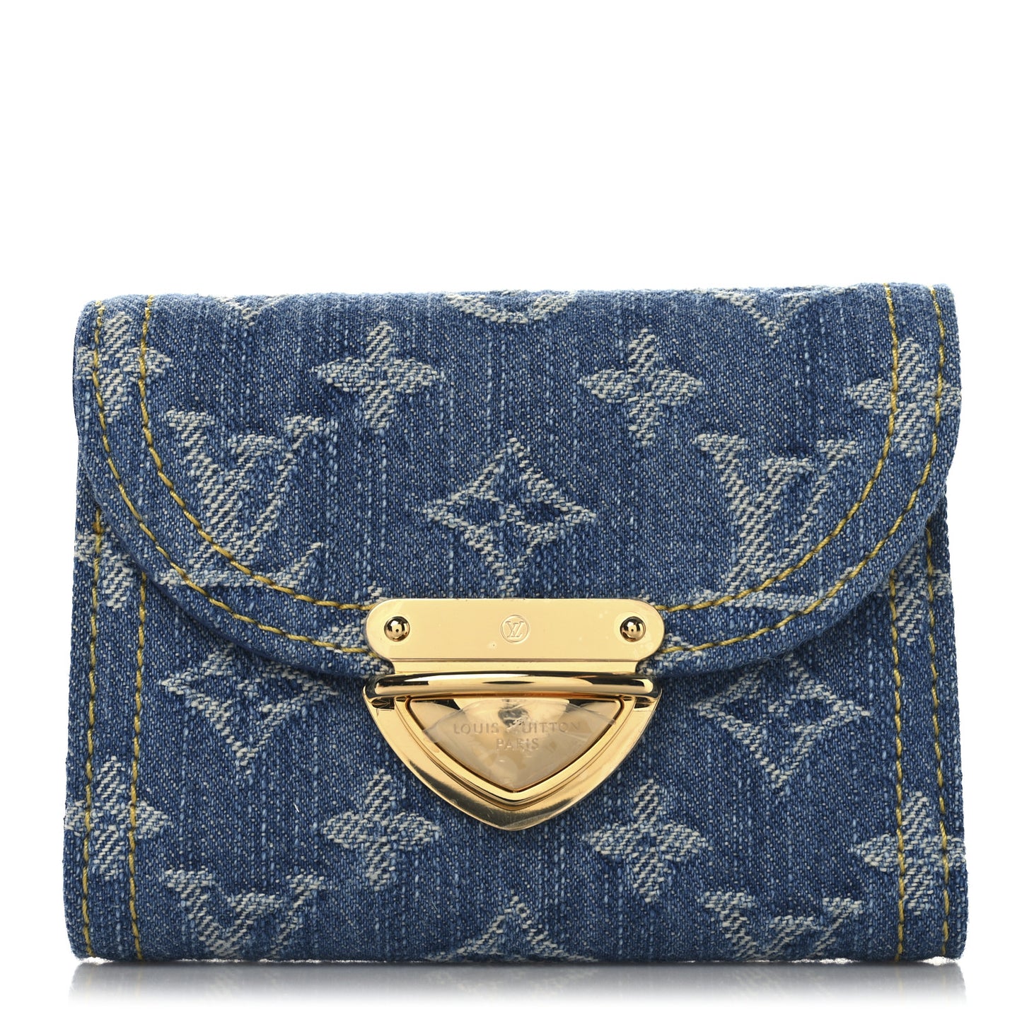 Denim Amelia Compact Wallet Blue
