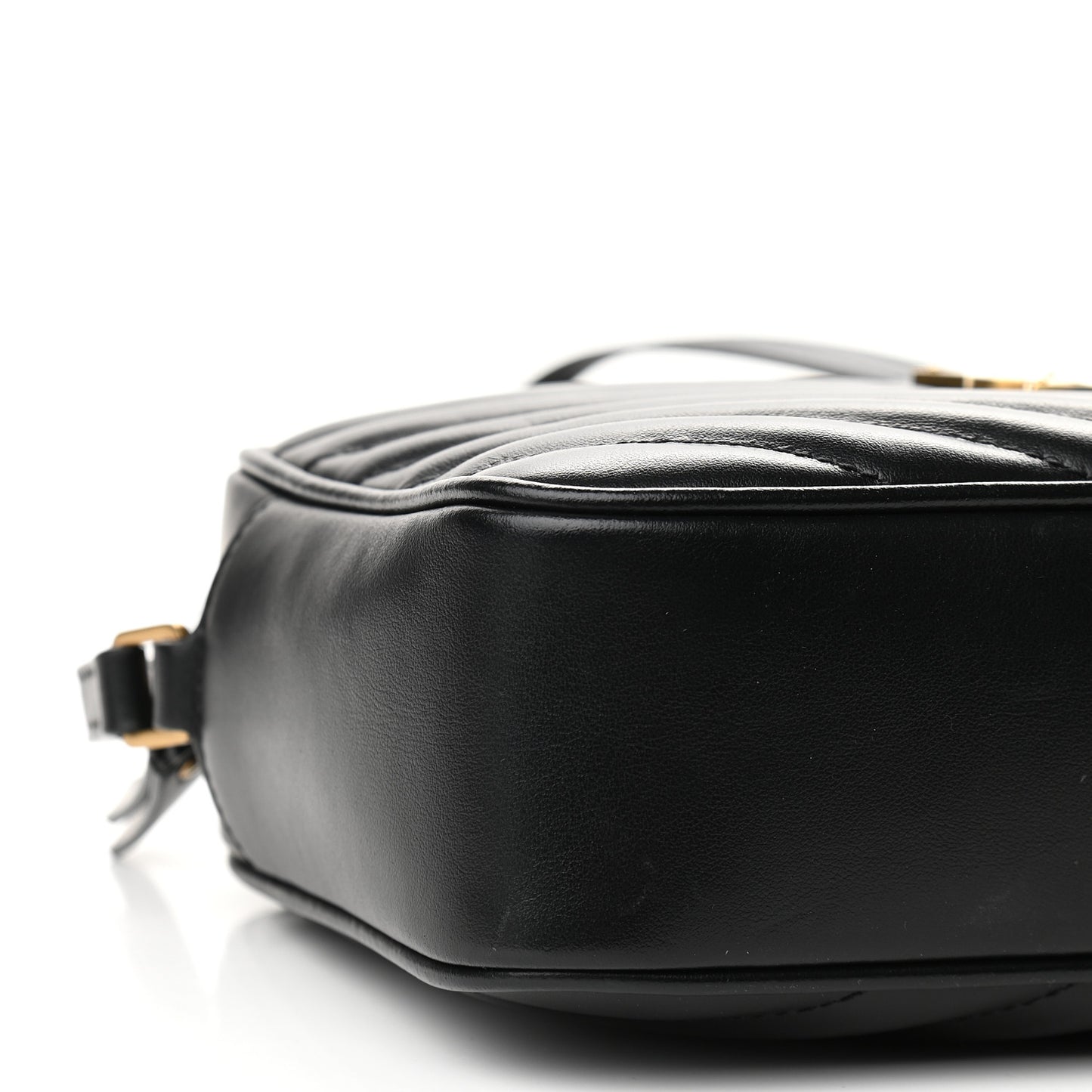 Calfskin Matelasse Monogram Lou Camera Bag Black