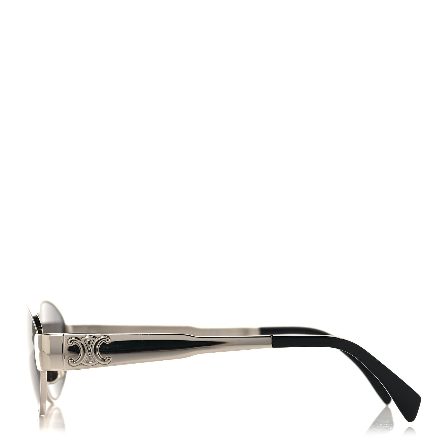 Celine Metal Triomphe 01 Sunglasses CL40235U Silver Black 3 of 8